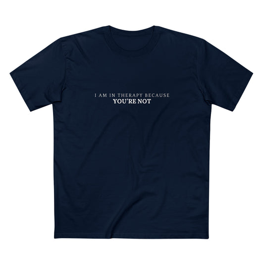 Men's Staple Short Sleeve-I Am In Therapy