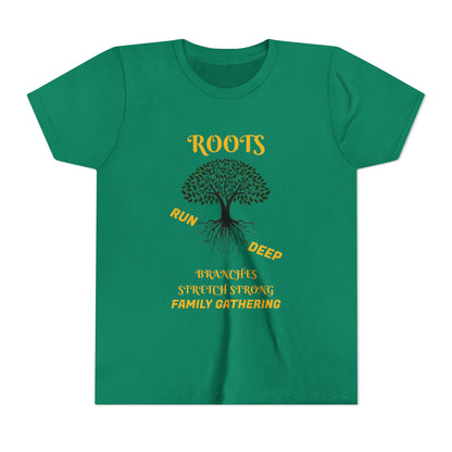Youth Short Sleeve Roots Run Deep-Branches Stretch Strong 2025 Family Gathering