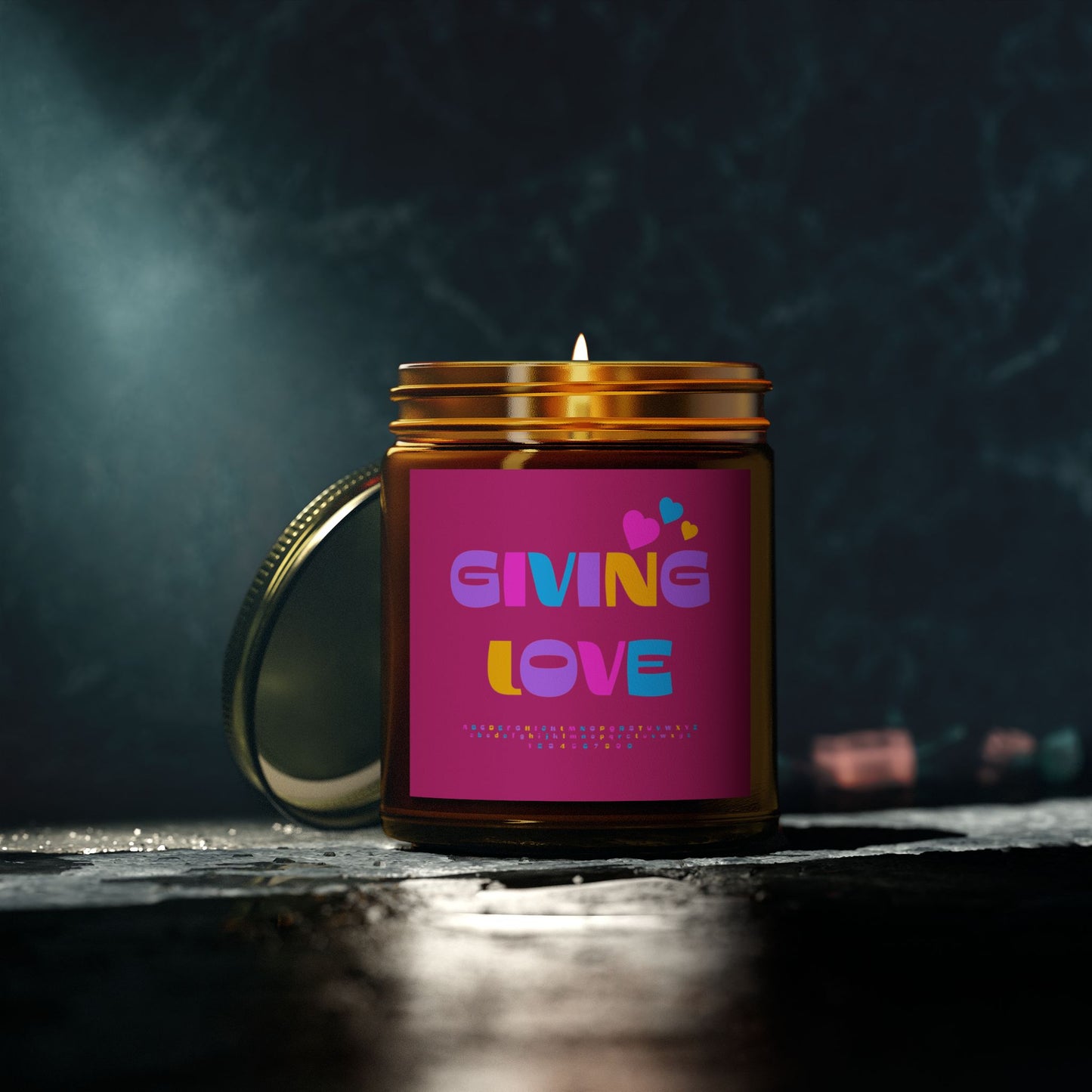 Scented Candles, Coconut Apricot Wax (4oz, 9oz)-GIVING LOVE