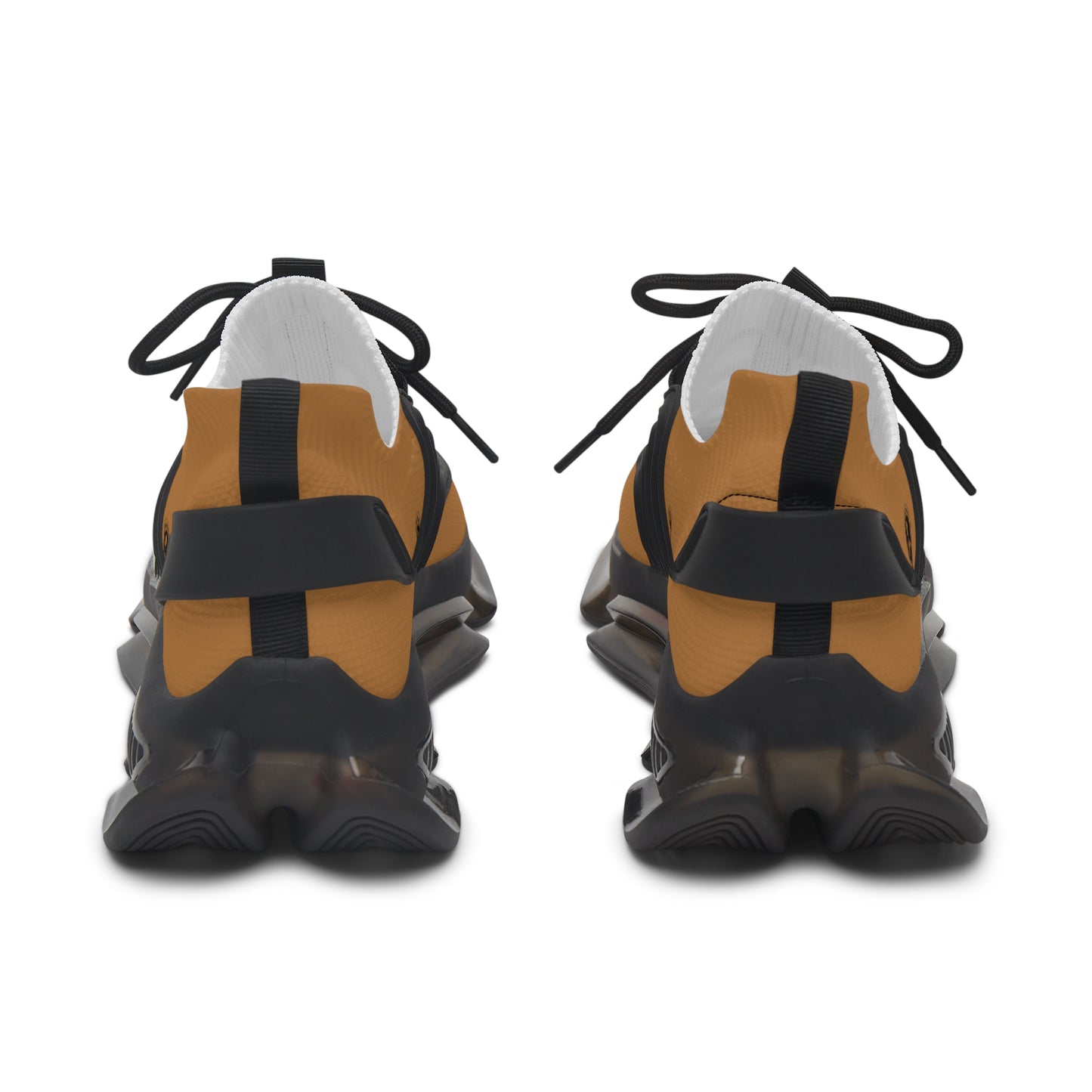 Women's Mesh Sneakers Light Brown/Black Soles-MyPoetteez Logo