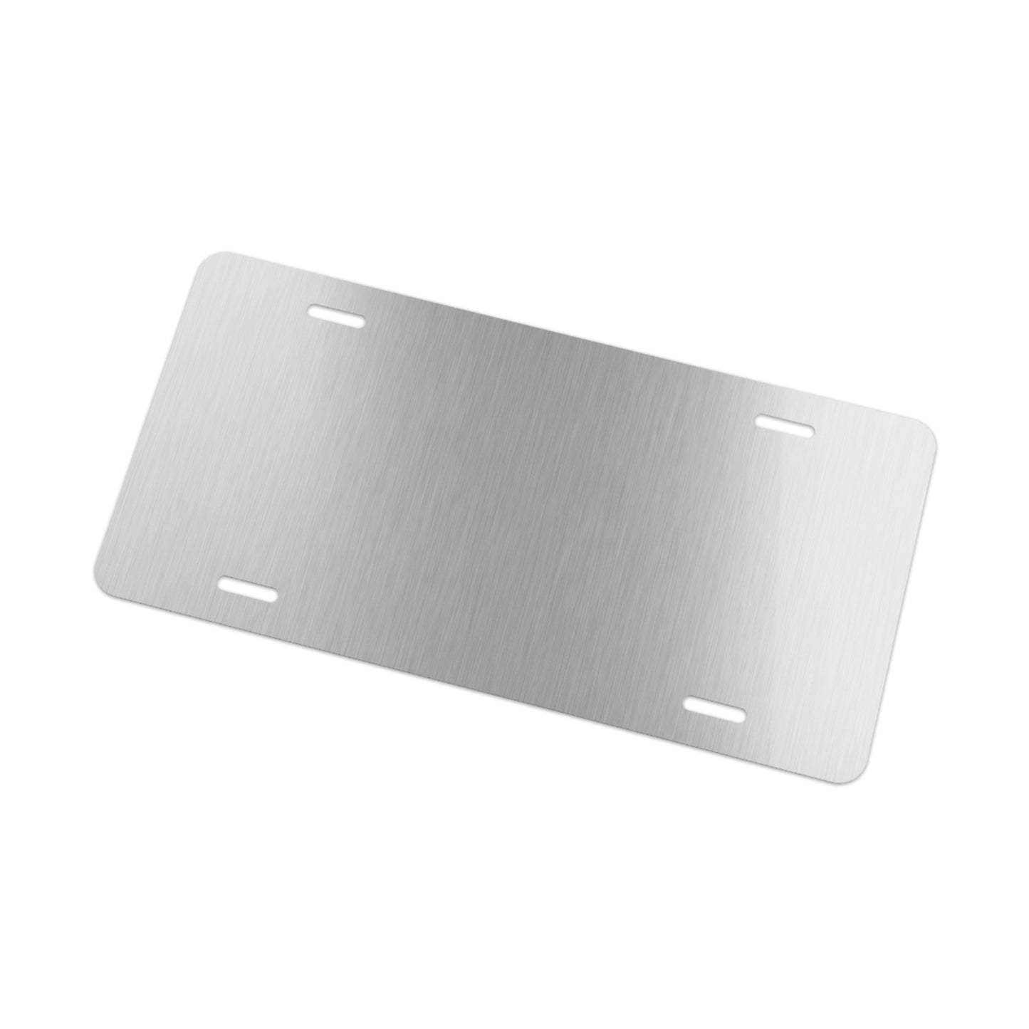 MyPoetree Logo Vanity Plate — Brushed Aluminum Decorative License Plate