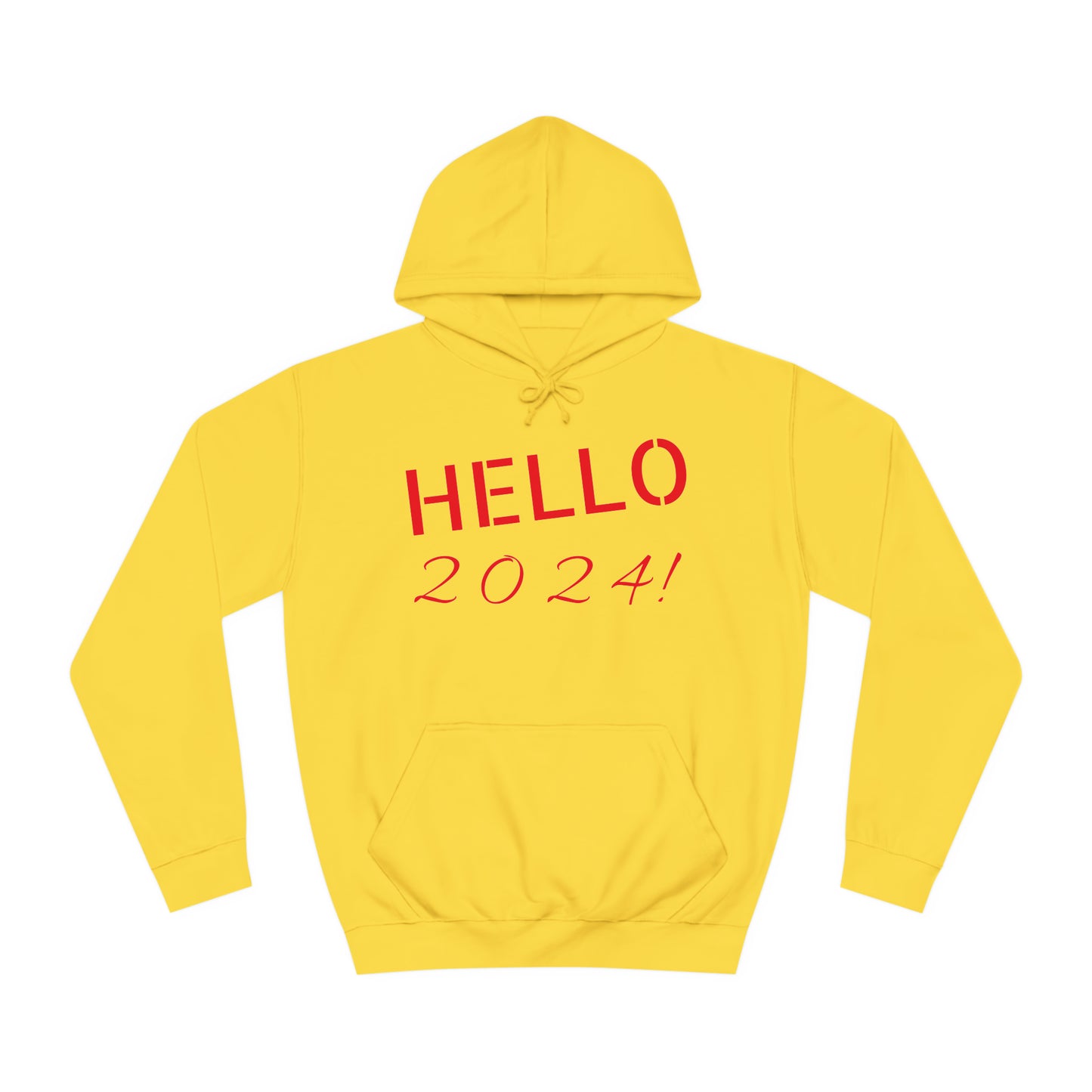 Unisex College Hoodie-Hello 2024!