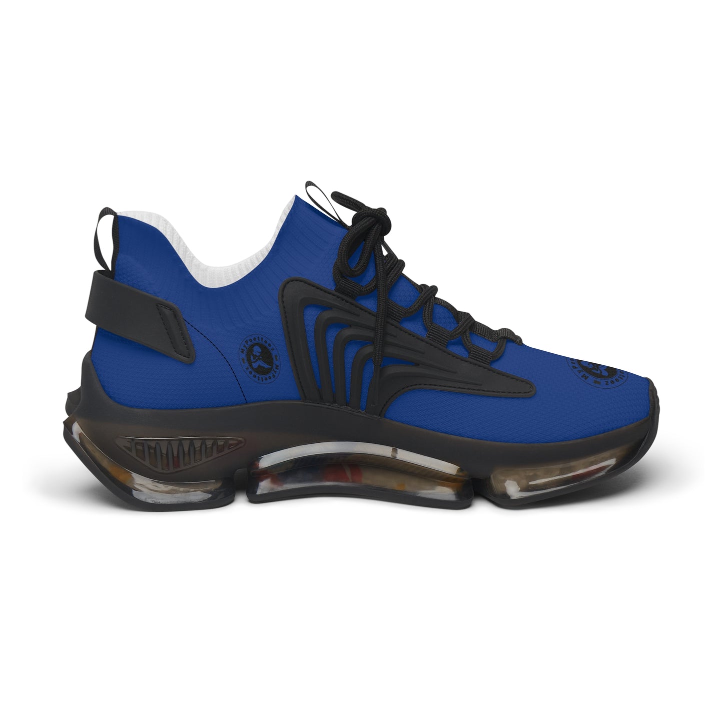 Women's Mesh Sneakers Dark Blue/Black Soles-MyPoetteez Logo