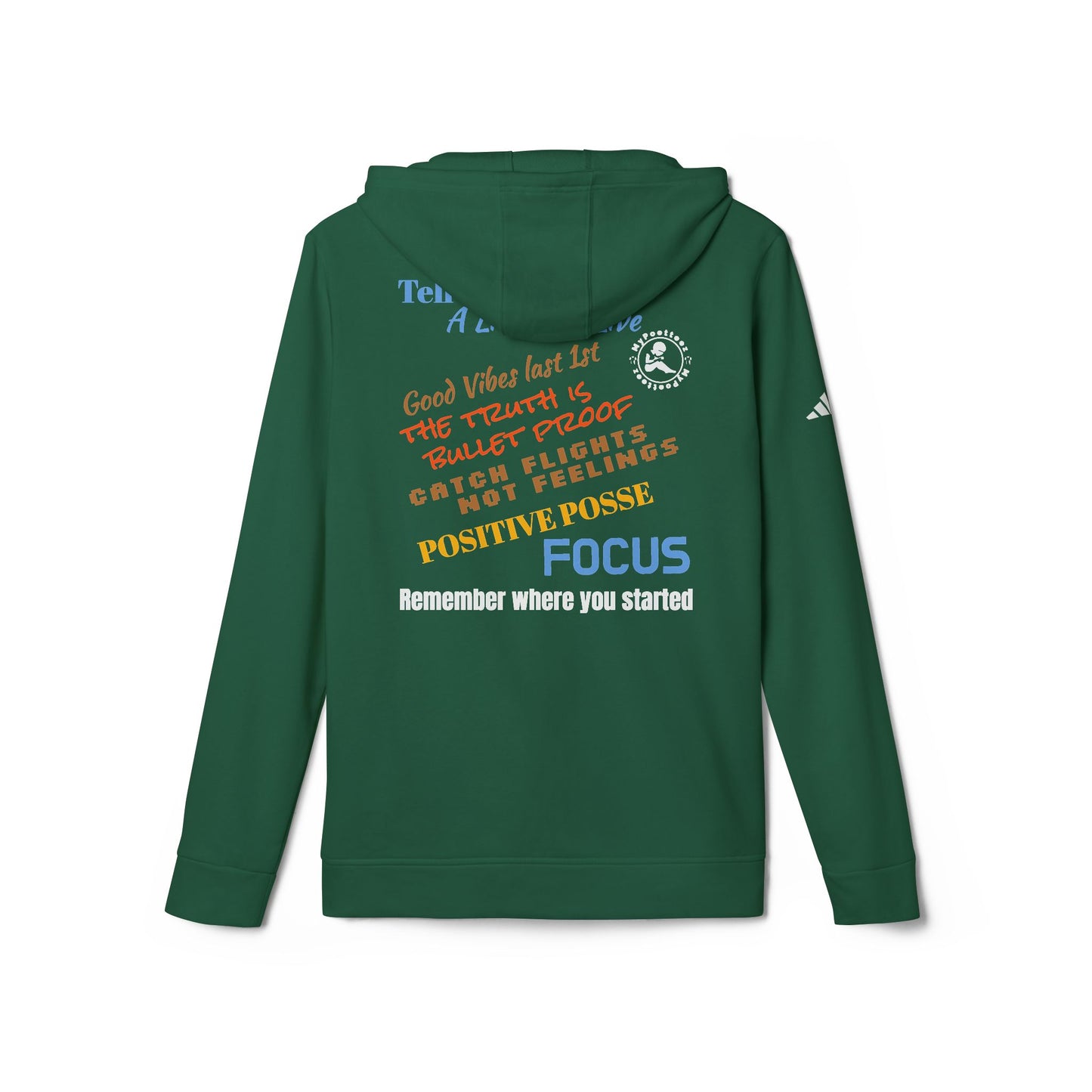 adidas Unisex Fleece Hoodie-Inclusive w/Back Print