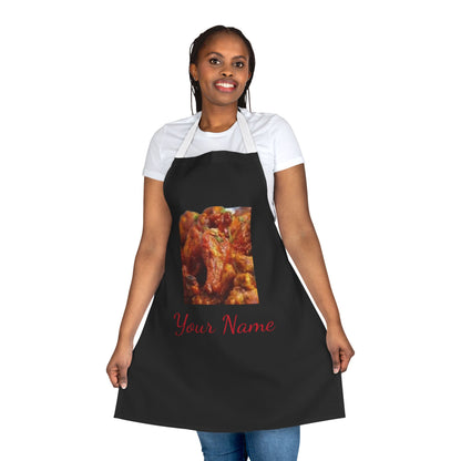 Apron, 5-Color Straps (AOP) Your Name-Your Picture