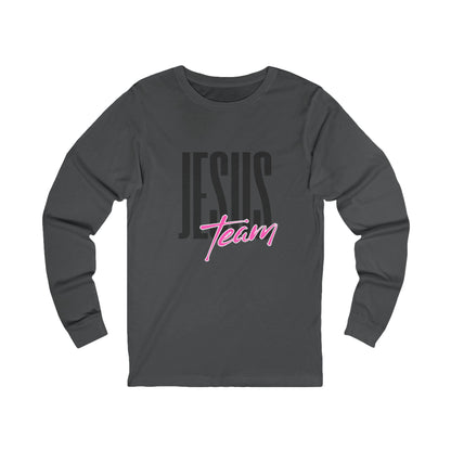 Unisex Jersey Long Sleeve-JESUS team-white