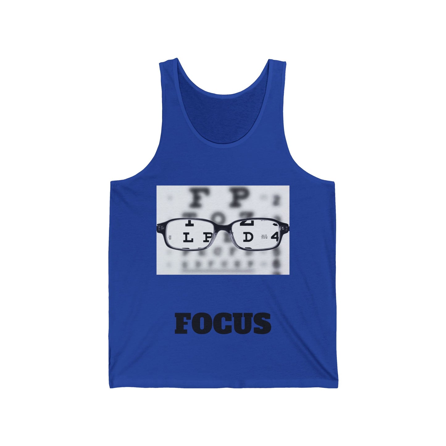 Unisex Jersey Tank-FOCUS