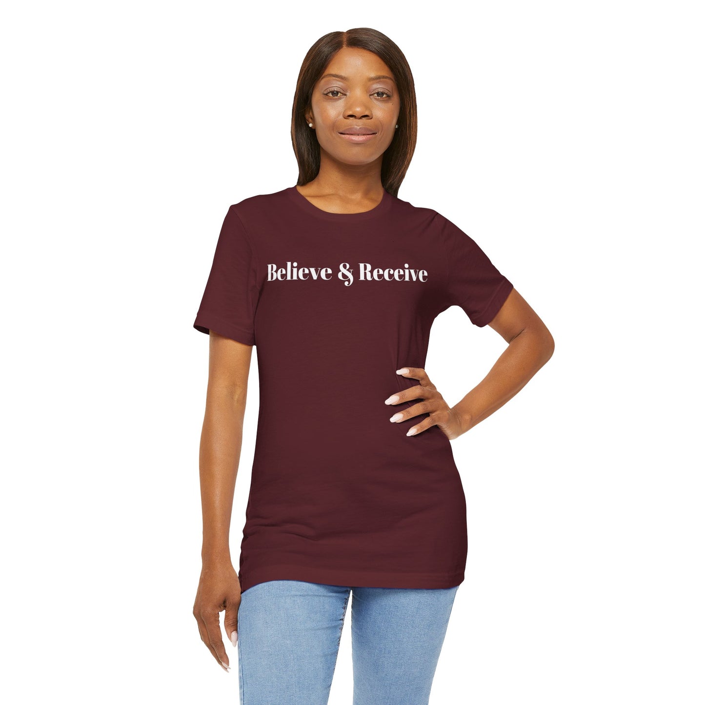 Unisex Jersey Short Sleeve-Believe & Receive