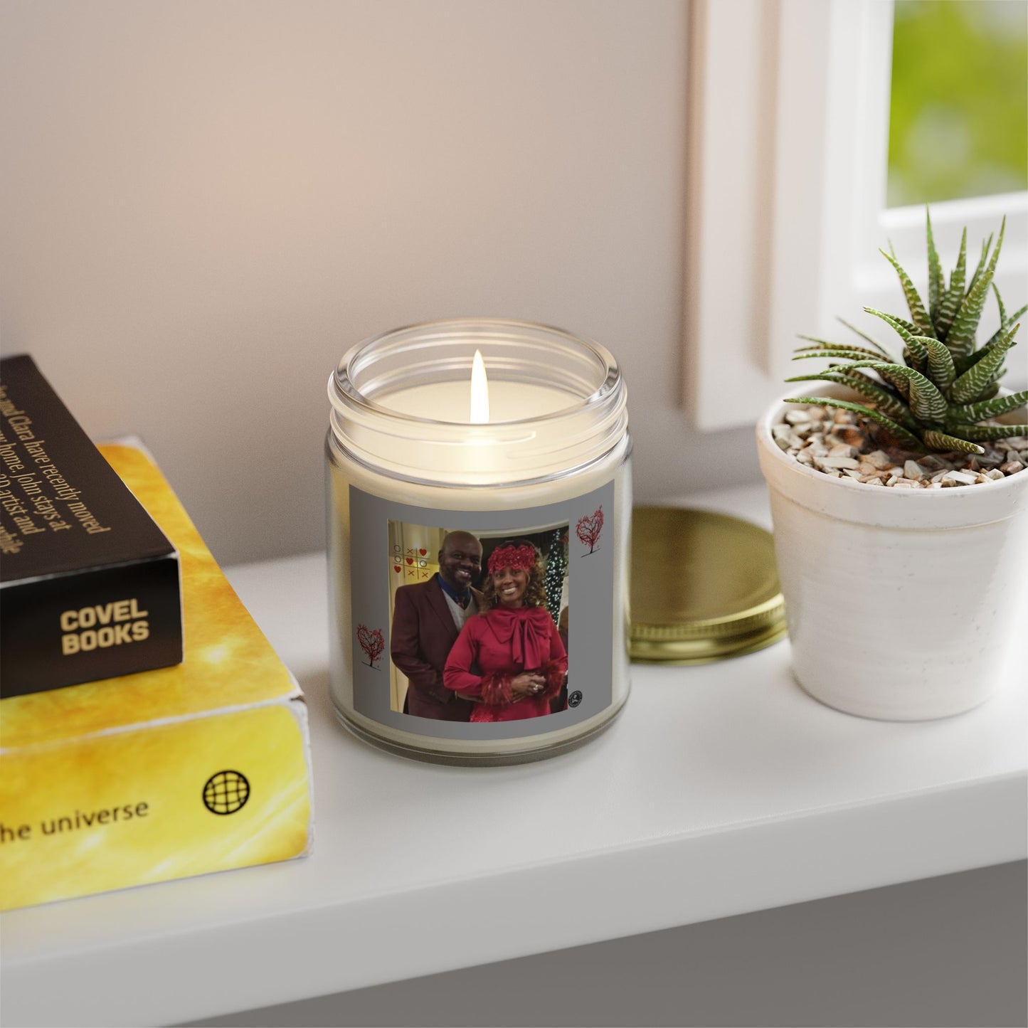 Scented Candles, Coconut Apricot Wax (4oz, 9oz)-CLEMON CANDLE