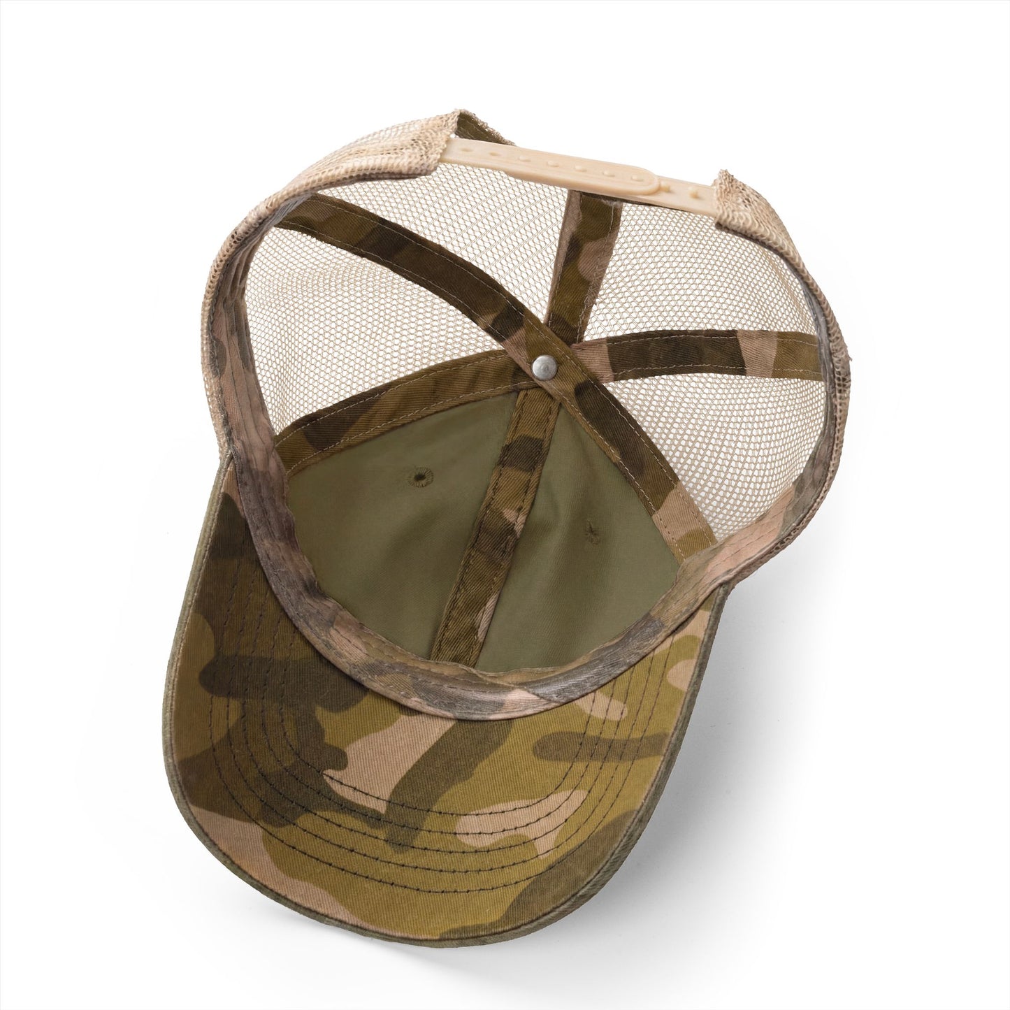 Women's Washed Mesh-Back Cap-HUSTLER