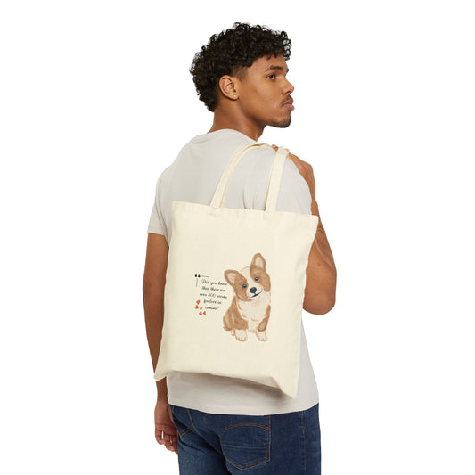 Cotton Canvas Tote Bag-Canine