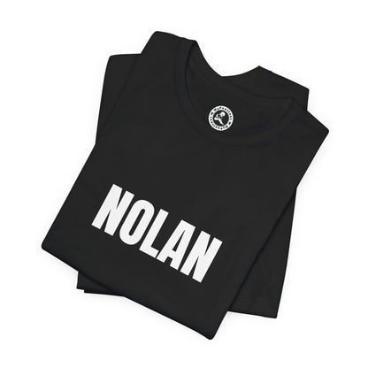 'NOLAN' Bold Text-Personalized Name T‑Shirt