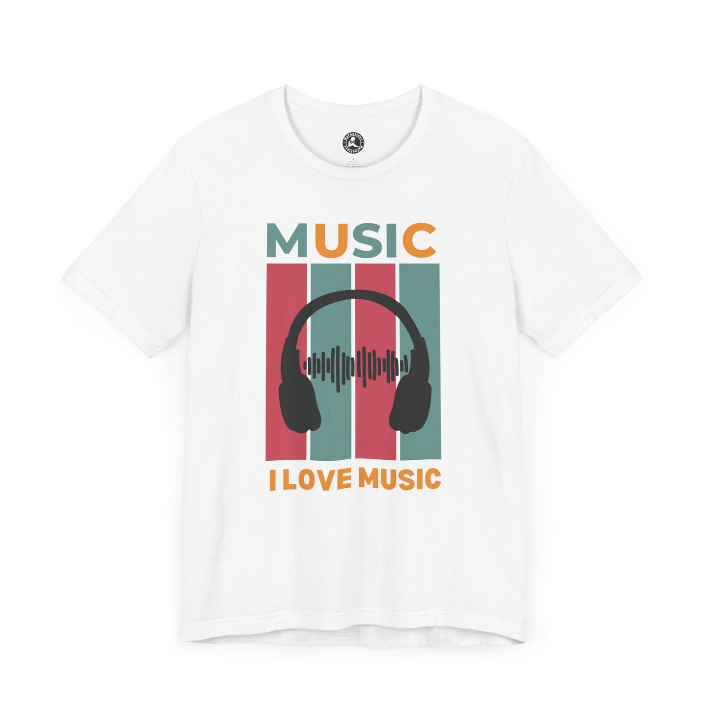 I Love Music Unisex Jersey Short Sleeve Tee - Perfect Gift for Music Lovers