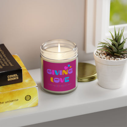 Scented Candles, Coconut Apricot Wax (4oz, 9oz)-GIVING LOVE