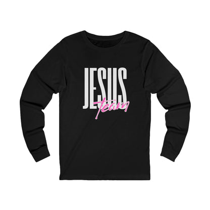 Unisex Jersey Long Sleeve-JESUS team-black