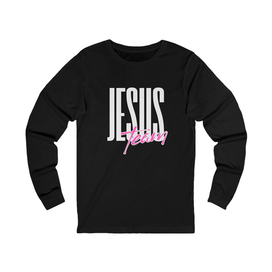 Unisex Jersey Long Sleeve-JESUS team-black