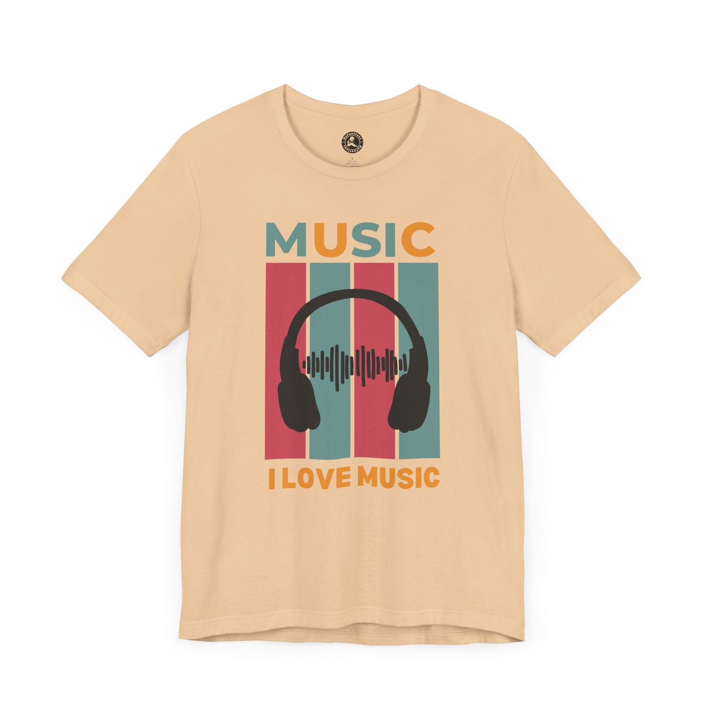 I Love Music Unisex Jersey Short Sleeve Tee - Perfect Gift for Music Lovers