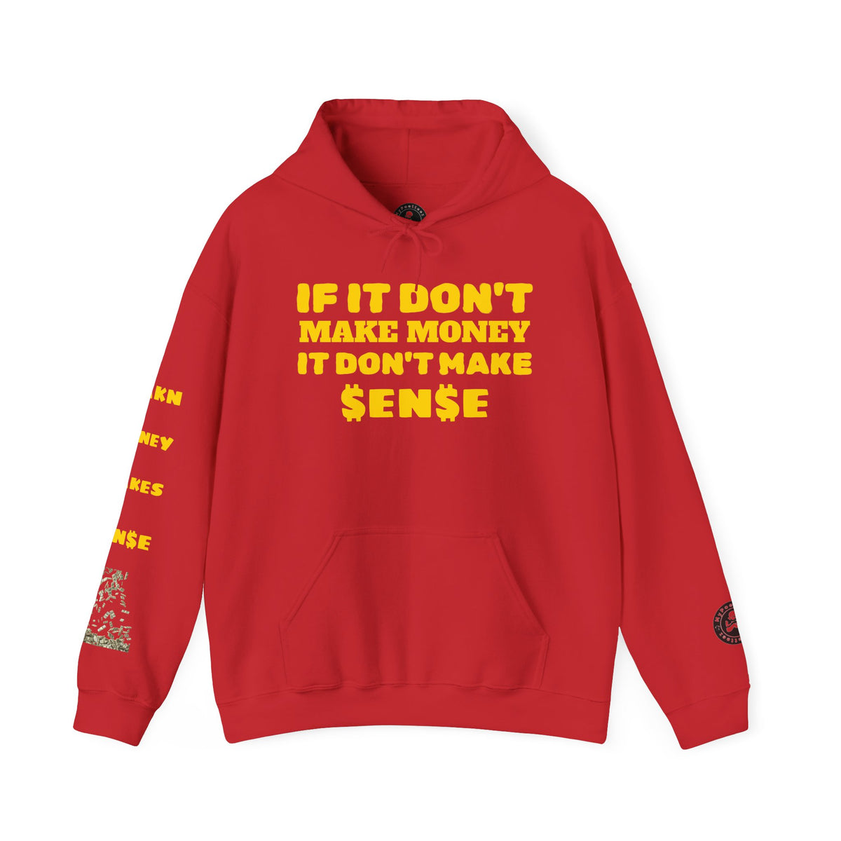 Unisex Heavy Blend™ Hooded Sweatshirt-GOLD "MAKE MONEY-MAKE SENSE"