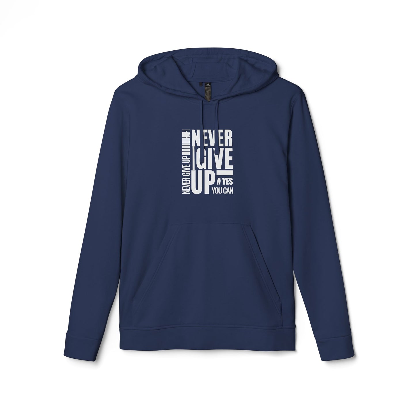 adidas Unisex Fleece Hoodie-NEVER GIVE UP