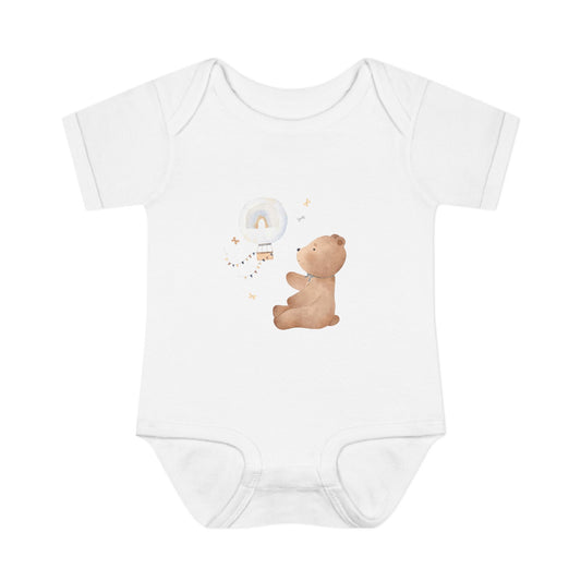 Infant Baby Rib Bodysuit-Bear Bear