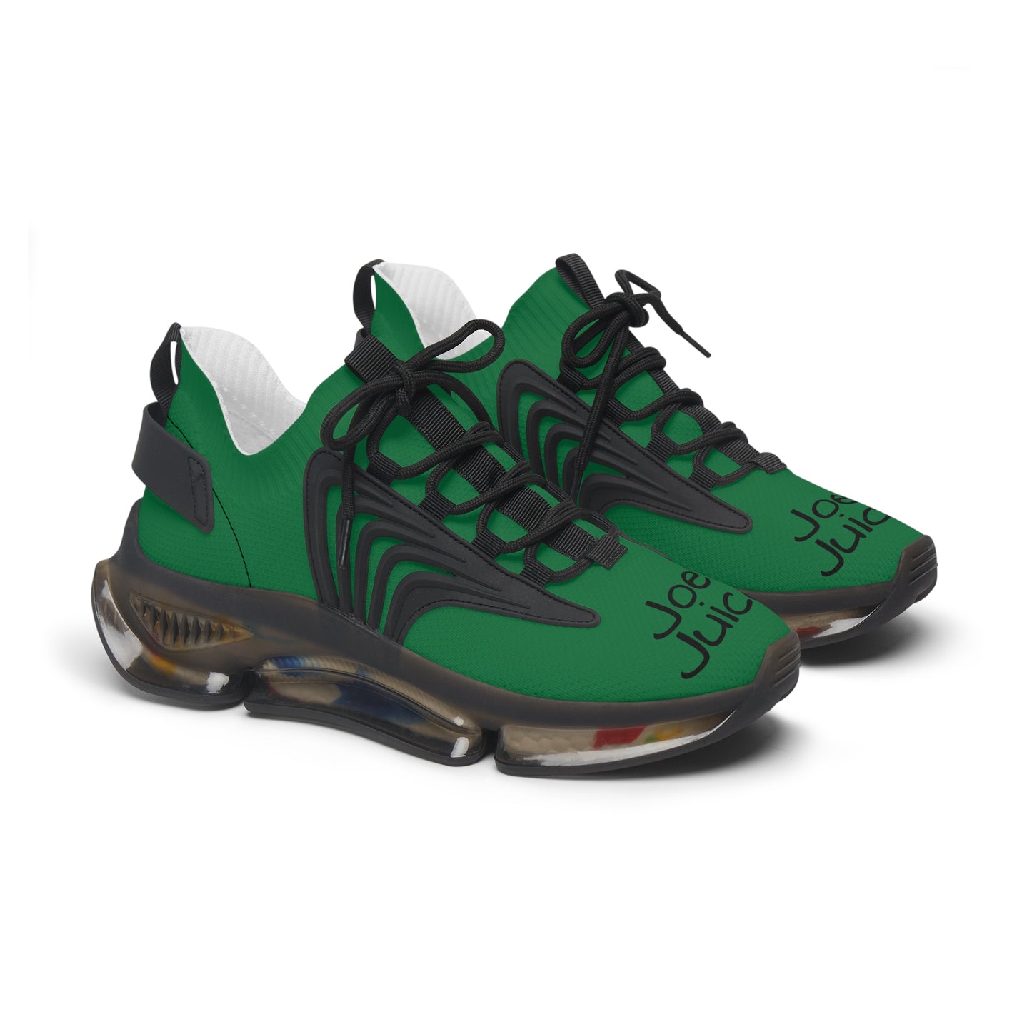 Women's Mesh Sneakers Dark Green/Black Soles-Joe's Juices