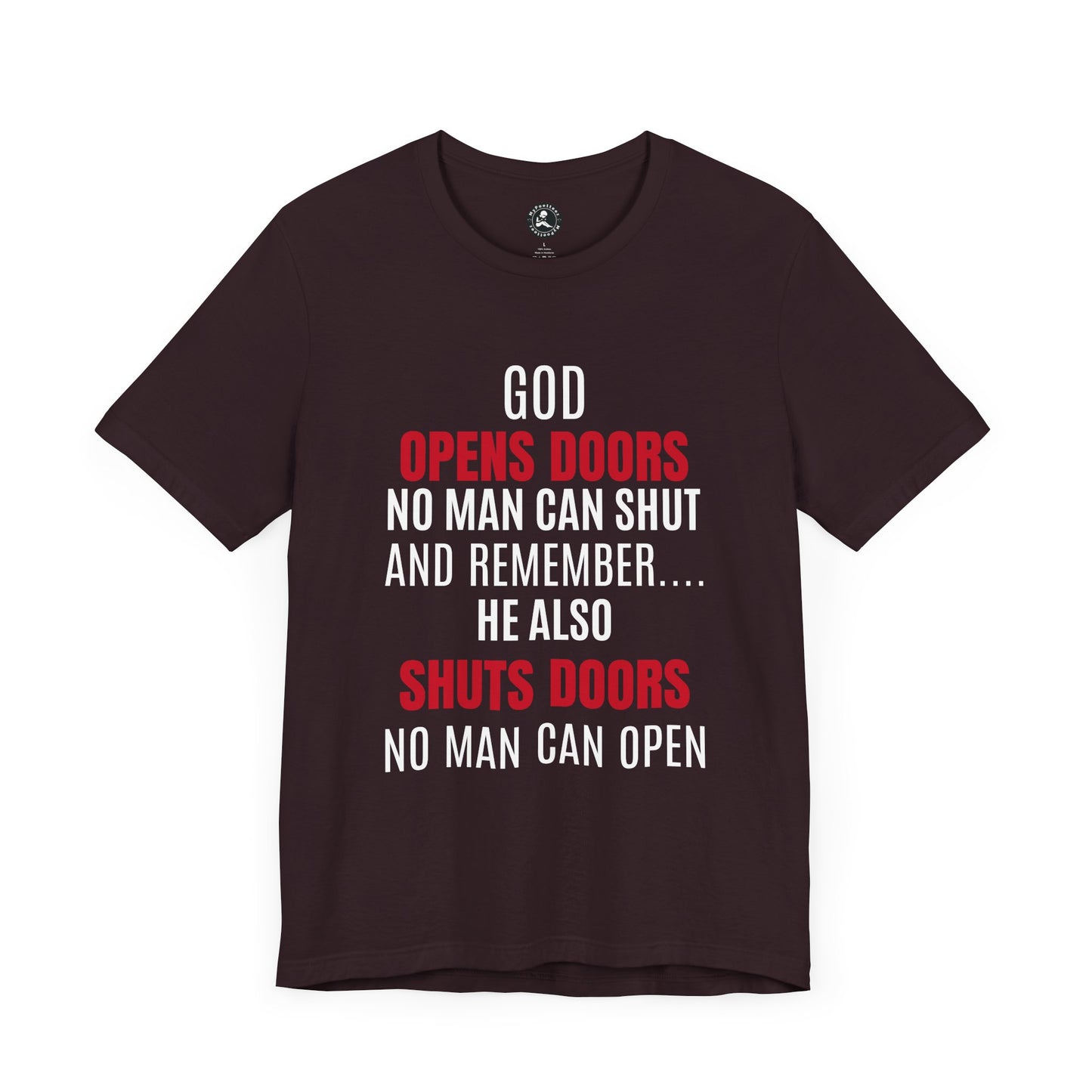 Unisex Jersey Short Sleeve Tee-GOD OPENS DOORS
