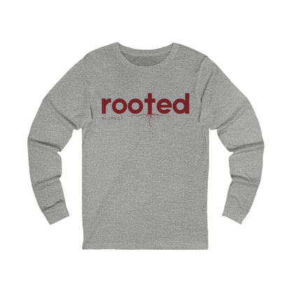 Unisex Jersey Long Sleeve-ROOTED IN CHRIST