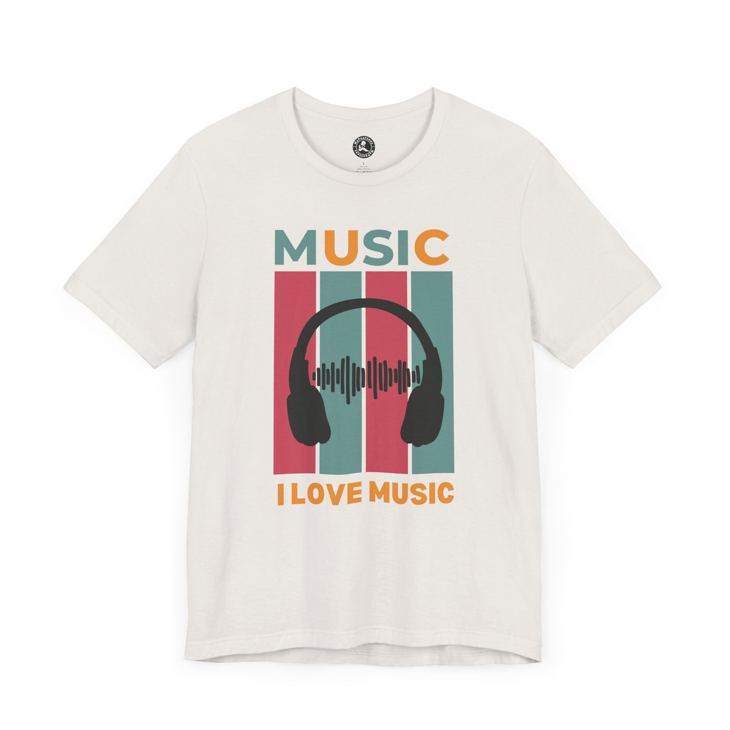 I Love Music Unisex Jersey Short Sleeve Tee - Perfect Gift for Music Lovers