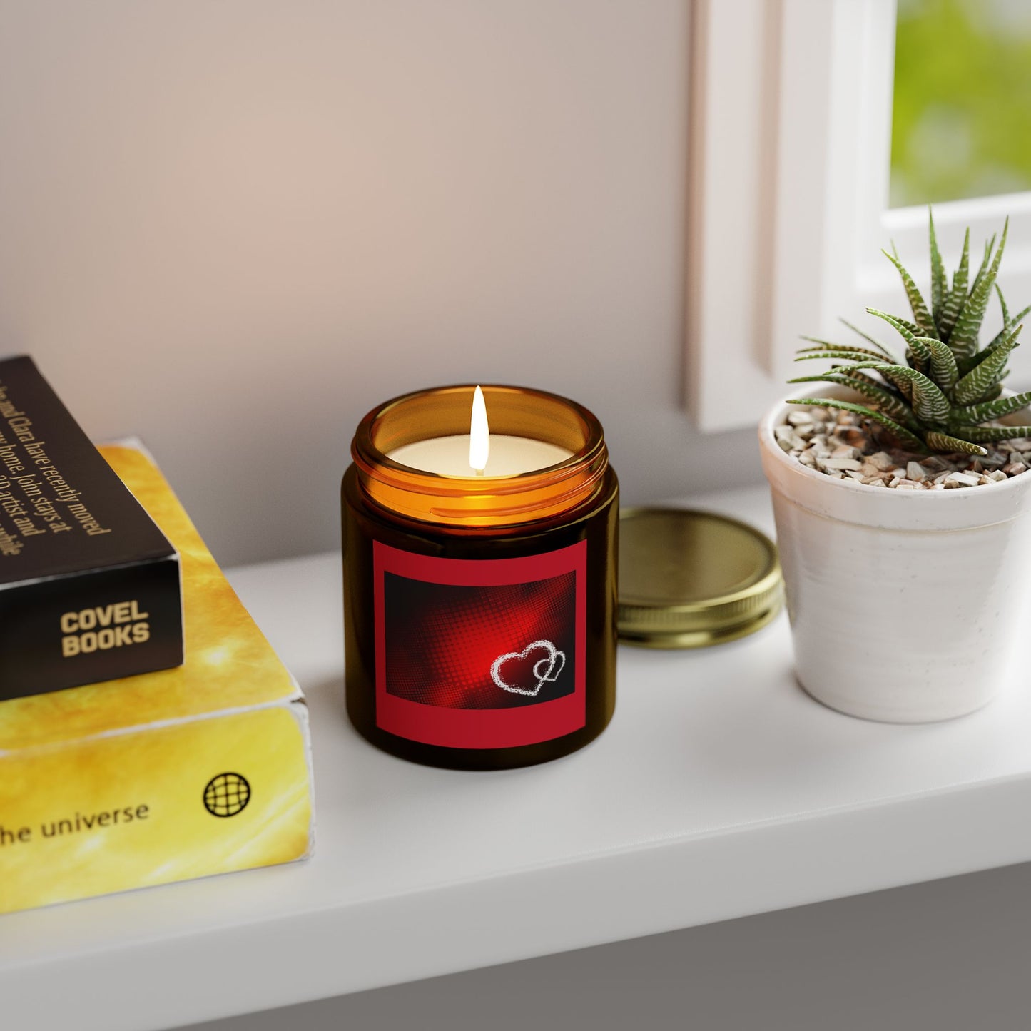 Scented Candles, Coconut Apricot Wax (4oz, 9oz)-DOUBLE LOVE
