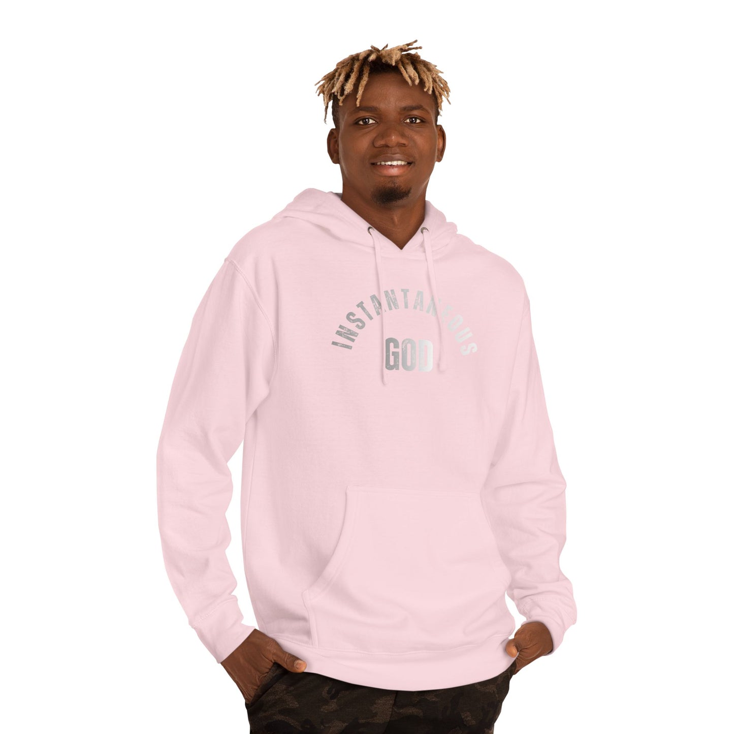 MINT Classic Hoodie - "INSTANTANEOUS GOD" Minimal Pullover for Custom Printing