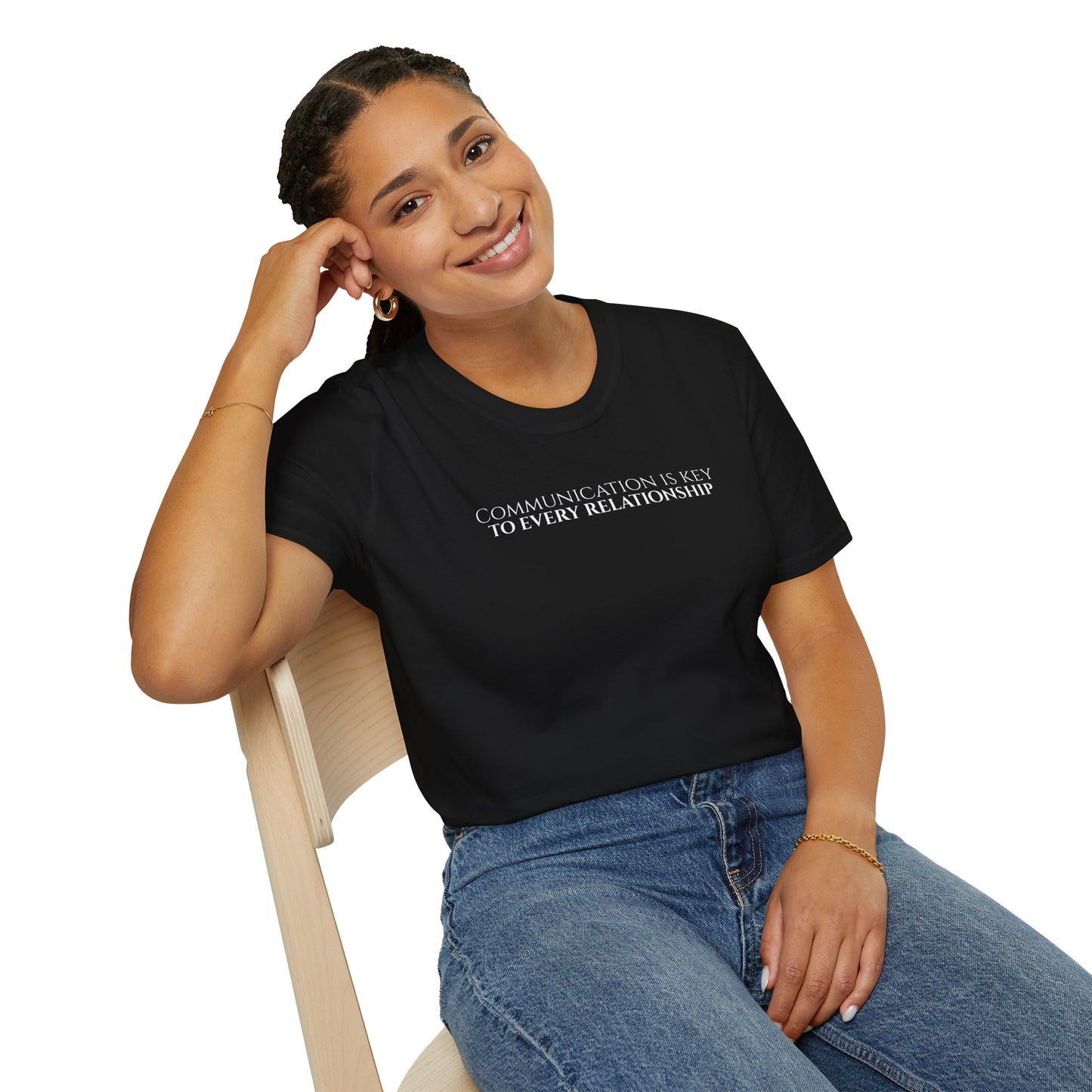Unisex Softstyle Short Sleeve-COMMUNICATION IS KEY TO EVERY RELATIONSHIP