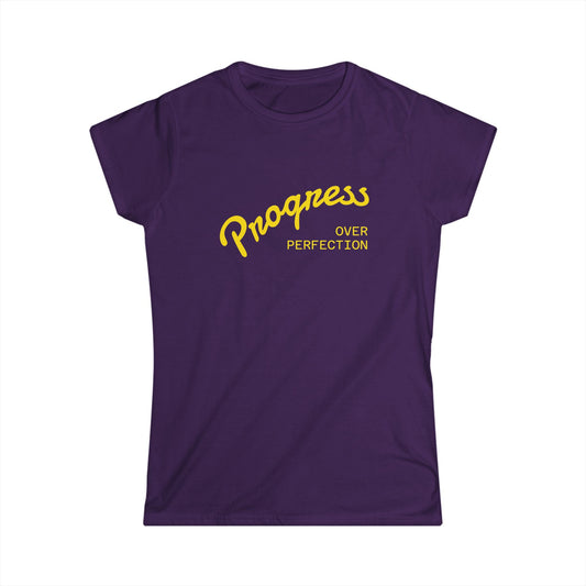 Progress Over Perfection Women's Tee — Inspirational Casual T-Shirt