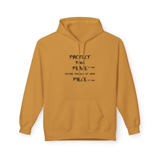 Unisex Midweight Softstyle Fleece Hoodie-PROTECT YOUR PEACE