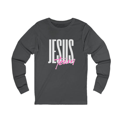 Unisex Jersey Long Sleeve-JESUS team-black