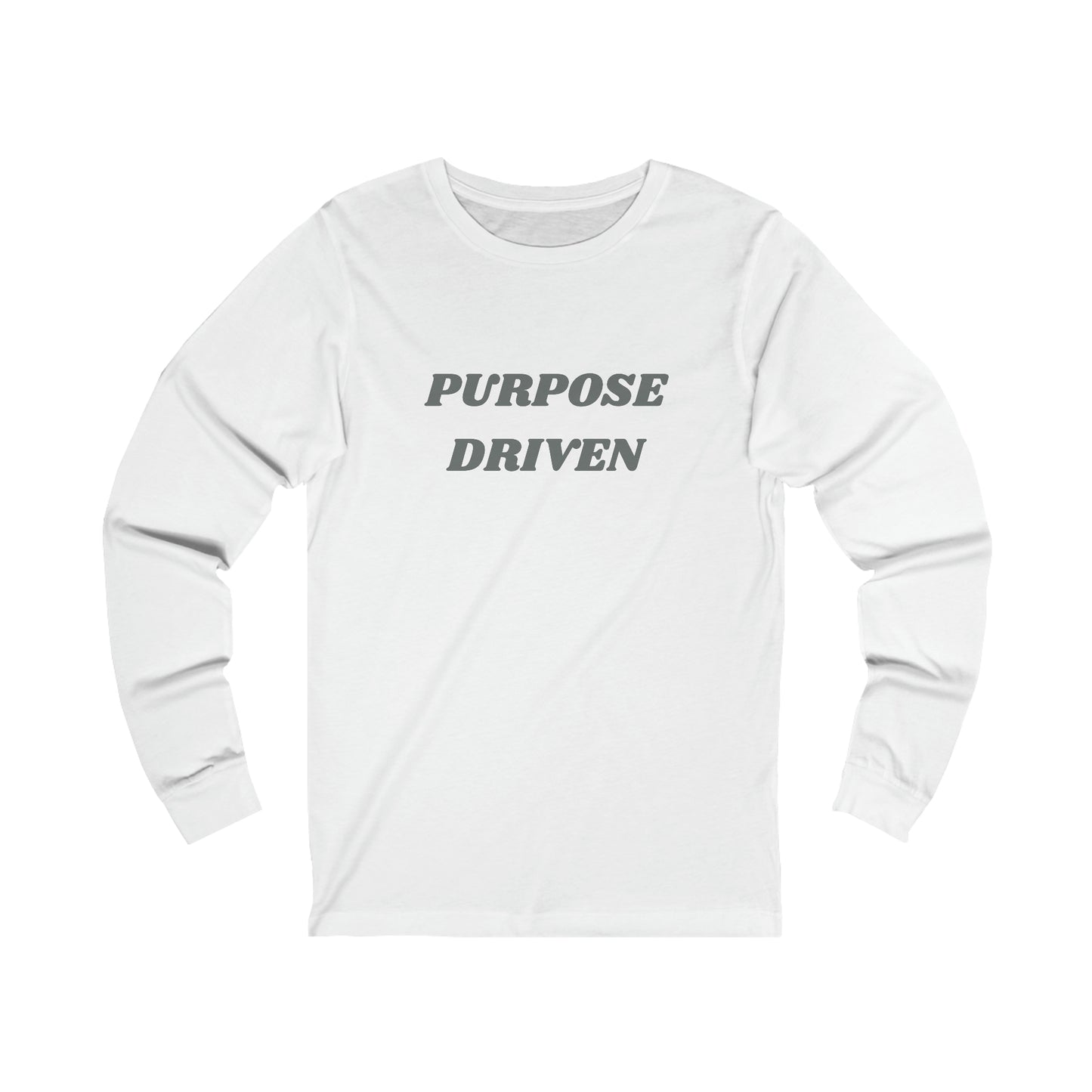 Unisex Jersey Long Sleeve Tee-PURPOSE DRIVEN