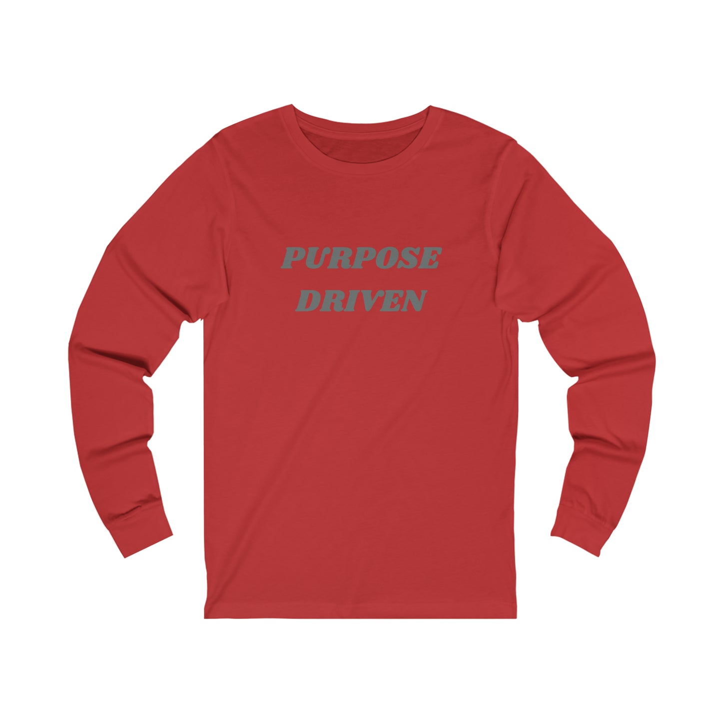 Unisex Jersey Long Sleeve Tee-PURPOSE DRIVEN