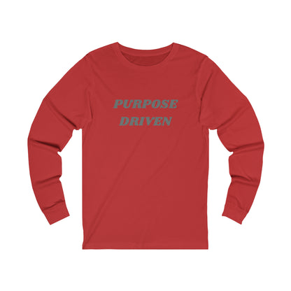 Unisex Jersey Long Sleeve Tee-PURPOSE DRIVEN