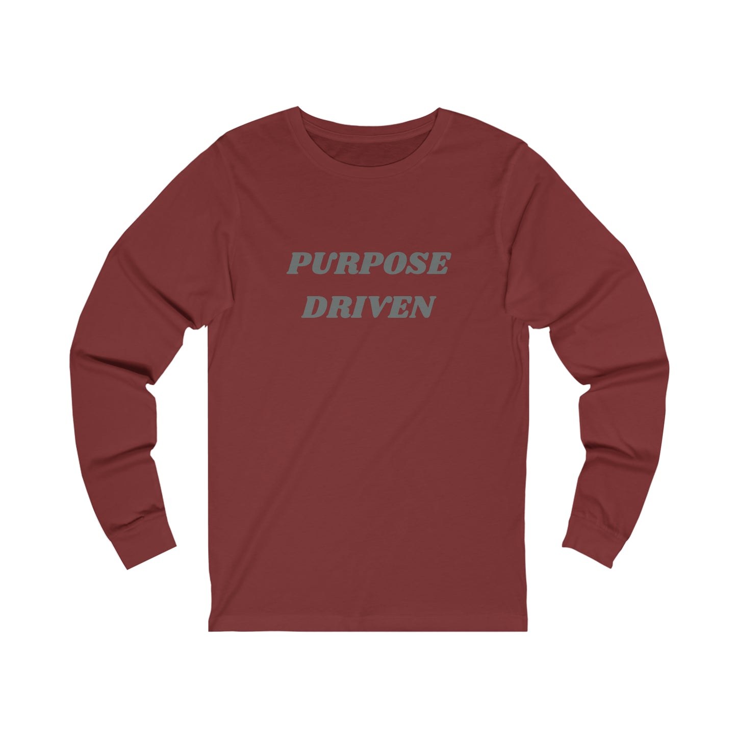 Unisex Jersey Long Sleeve Tee-PURPOSE DRIVEN