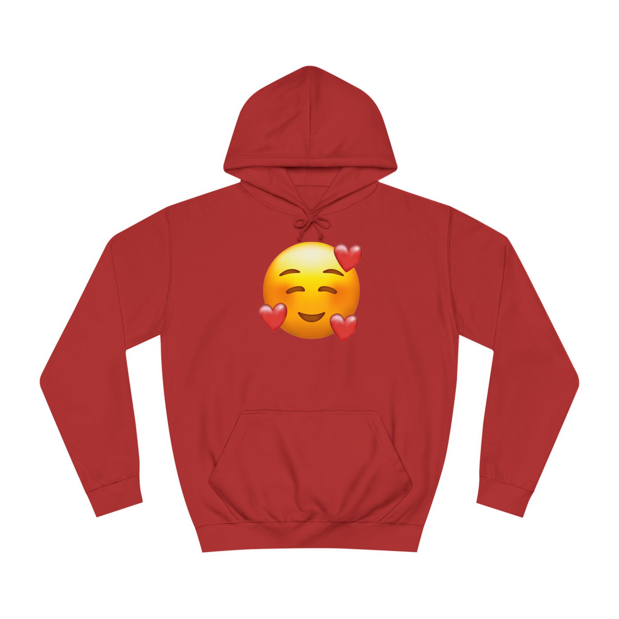 Unisex College Hoodie-Smile Heart Imoji