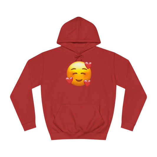 Unisex College Hoodie-Smile Heart Imoji