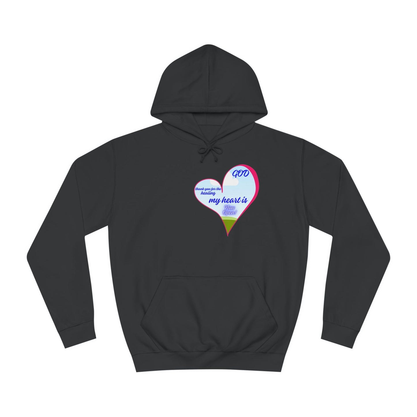 Unisex College Hoodie-Healed & Open