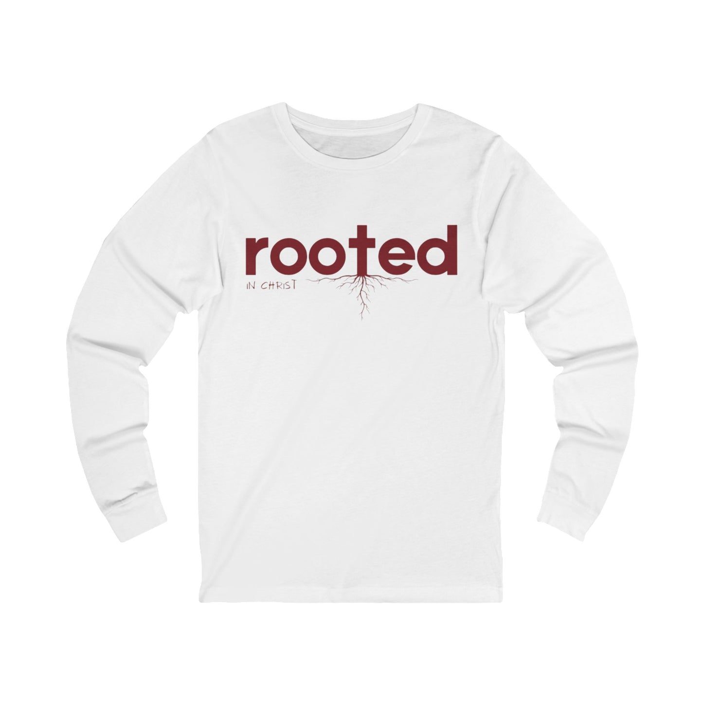 Unisex Jersey Long Sleeve-ROOTED IN CHRIST