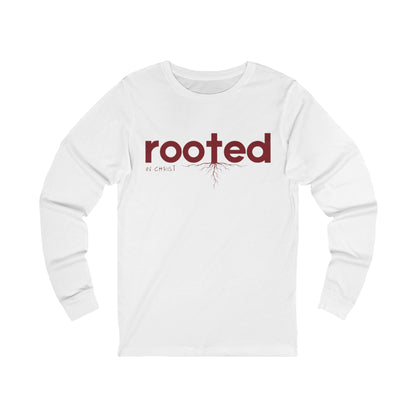 Unisex Jersey Long Sleeve-ROOTED IN CHRIST