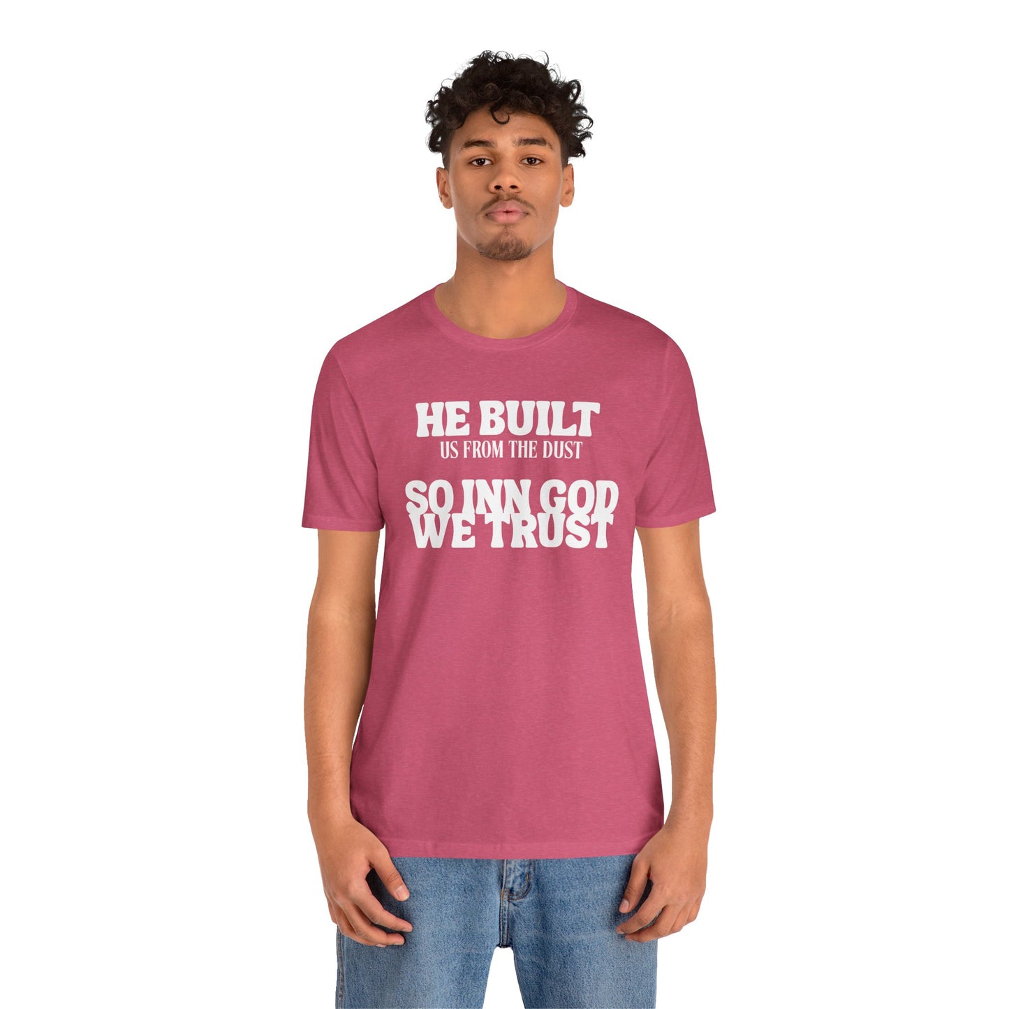 Unisex Jersey Short-Sleeve-INN GOD WE TRUST