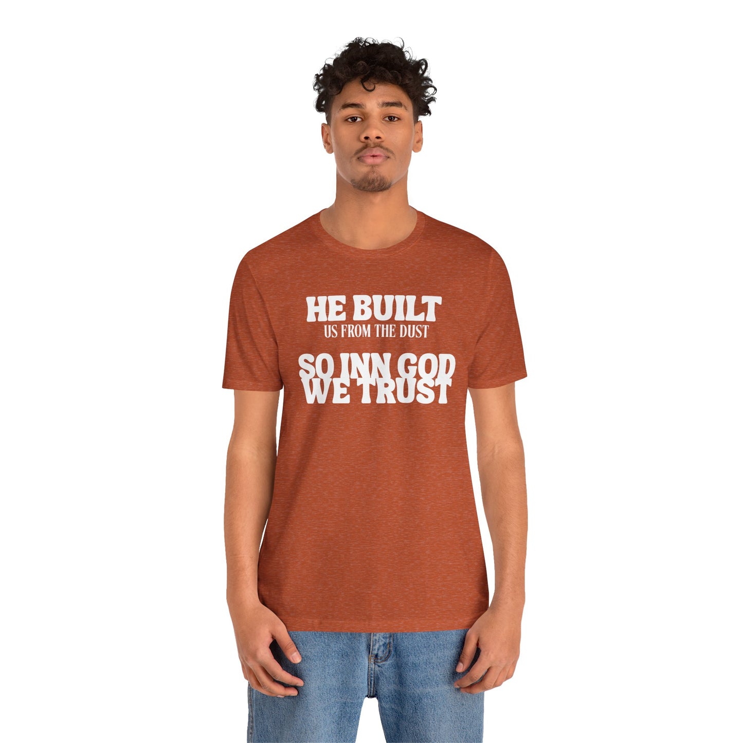 Unisex Jersey Short-Sleeve-INN GOD WE TRUST