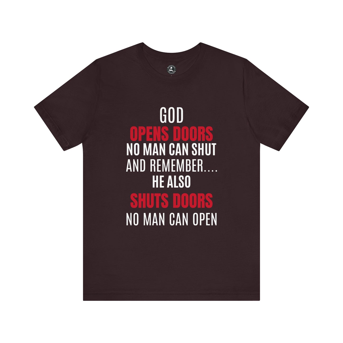 Unisex Jersey Short Sleeve Tee-GOD OPENS DOORS