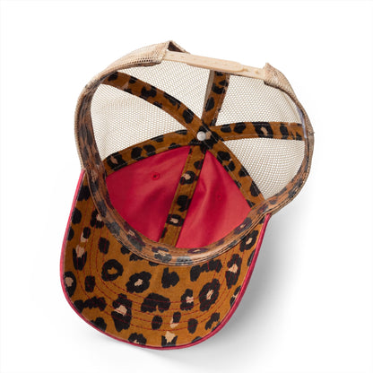 Women's Washed Mesh-Back Cap-HUSTLER