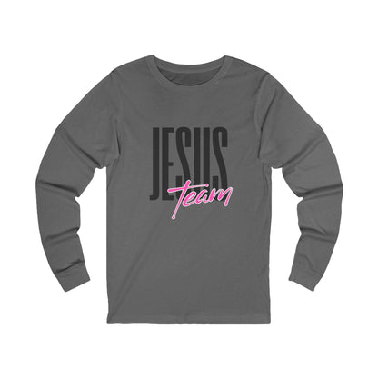 Unisex Jersey Long Sleeve-JESUS team-white