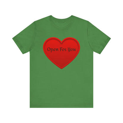 Unisex Jersey Short Sleeve-Open For You-HEART