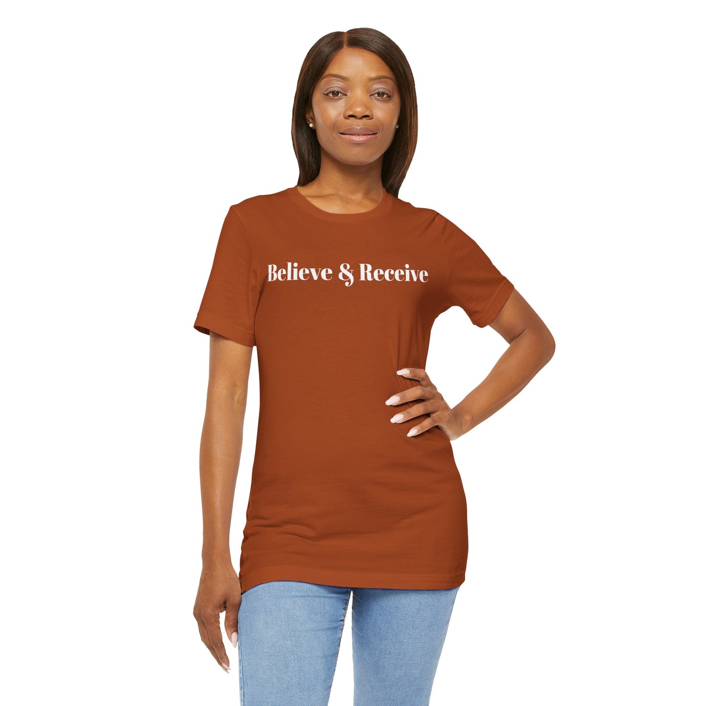 Unisex Jersey Short Sleeve-Believe & Receive